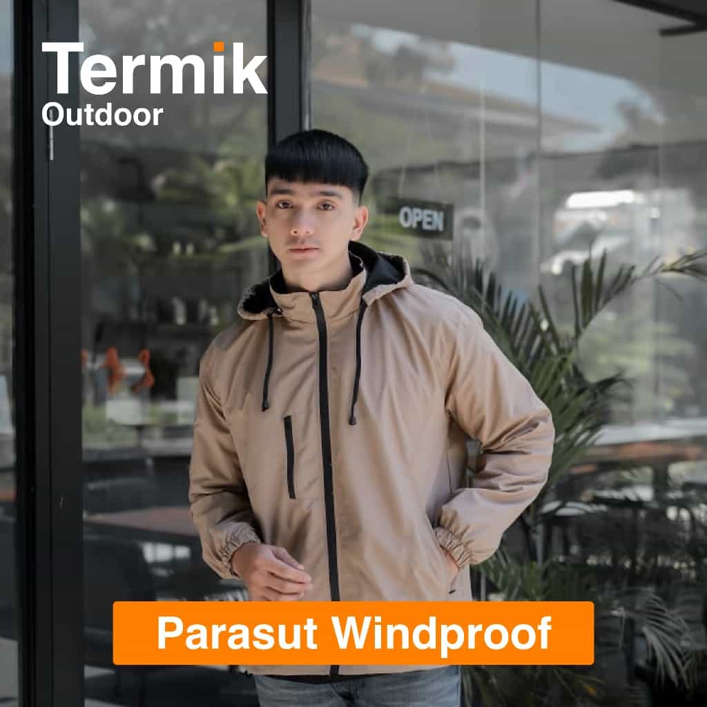 Jaket Windbreaker Weezy Anti Air Premium custom Bandung - Termik Outdoor