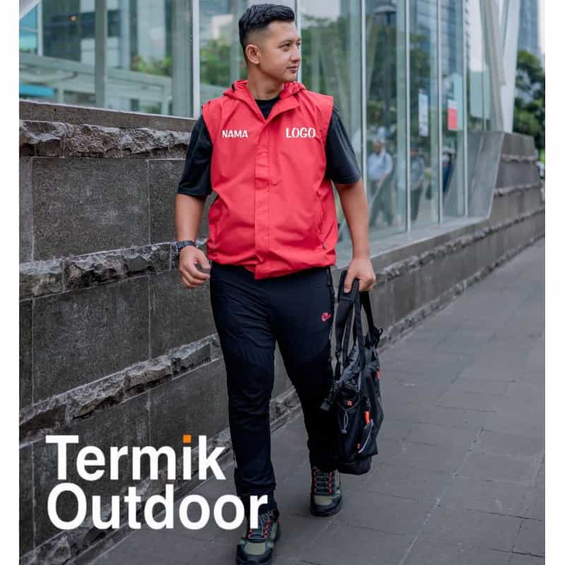 Rompi Outdoor Parasut Custom Logo Seragam Premium