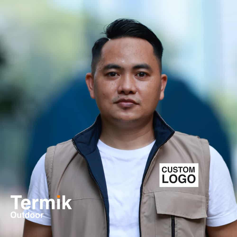Rompi Parasut Bolak Balik Custom Logo & Tulisan